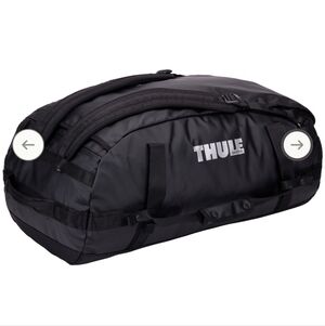 Thule Chasm 70L Black Travel Duffel Bag
